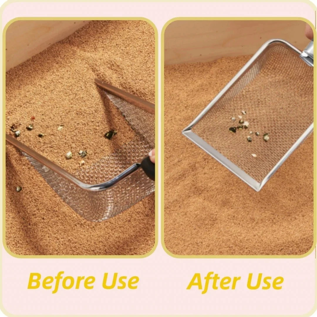 Premium Stainless Steel Cat Litter Scoop