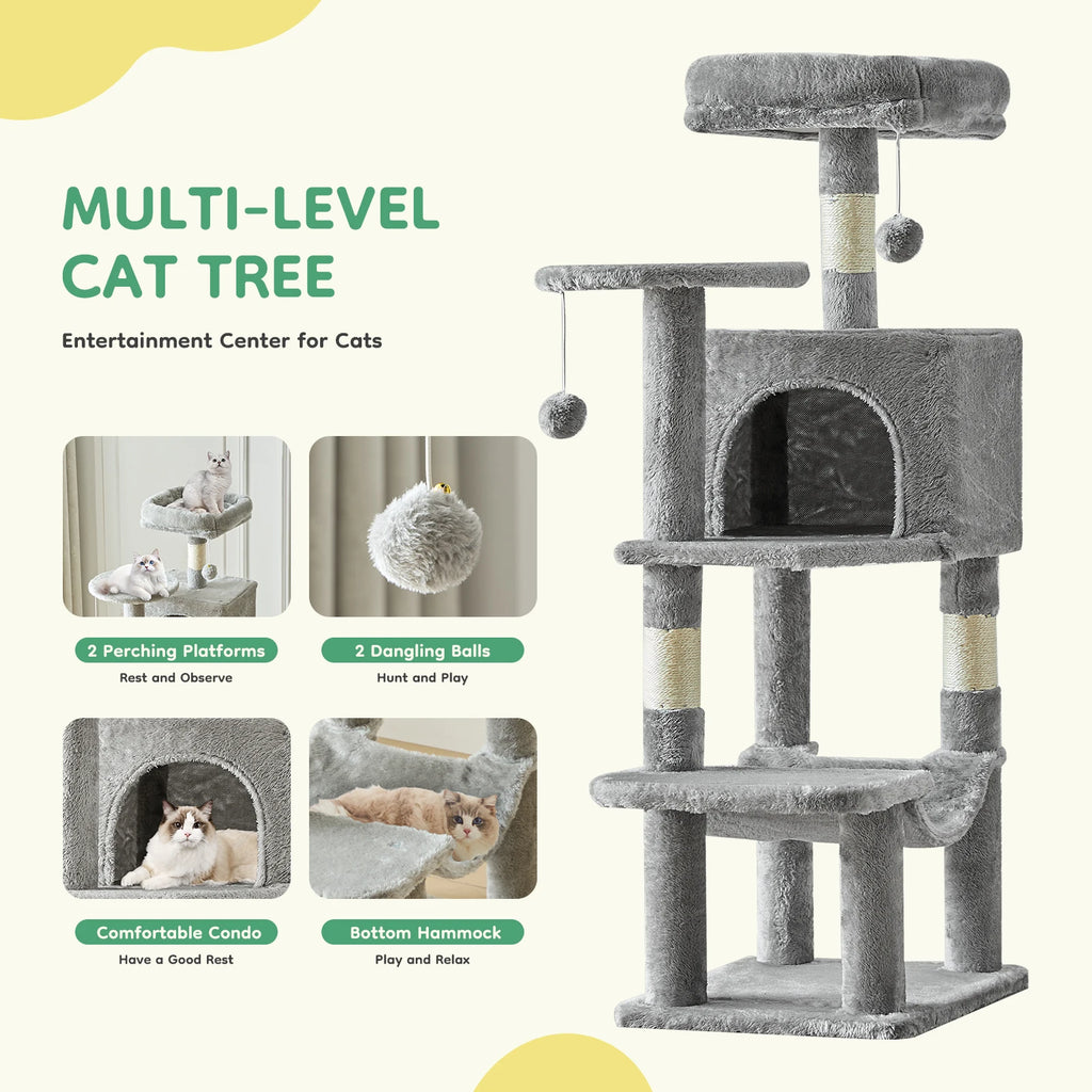 Tall Cat Tree & Climbing Tower